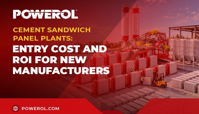 Cement sandwich panel plant machinery illustrating entry cost and ROI for new manufacturers