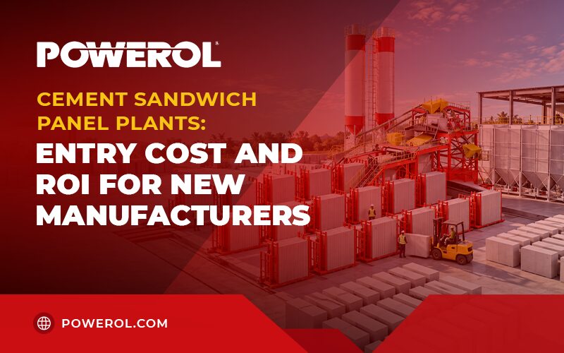 Cement sandwich panel plant machinery illustrating entry cost and ROI for new manufacturers